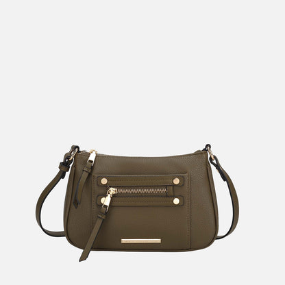 Mkf Collection by Mia K. - Essie Crossbody Bag in Taupe view 11 - Mkf Collection Crossbody Bags