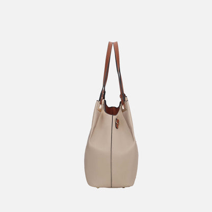 Mkf Collection by Mia K. - Estelle Shoulder Bag in Coffee view 4 - Mkf Collection Bags