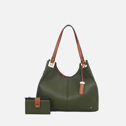 Mkf Collection by Mia K. - Estelle Shoulder Bag in Light Blue view 6 - Mkf Collection Bags