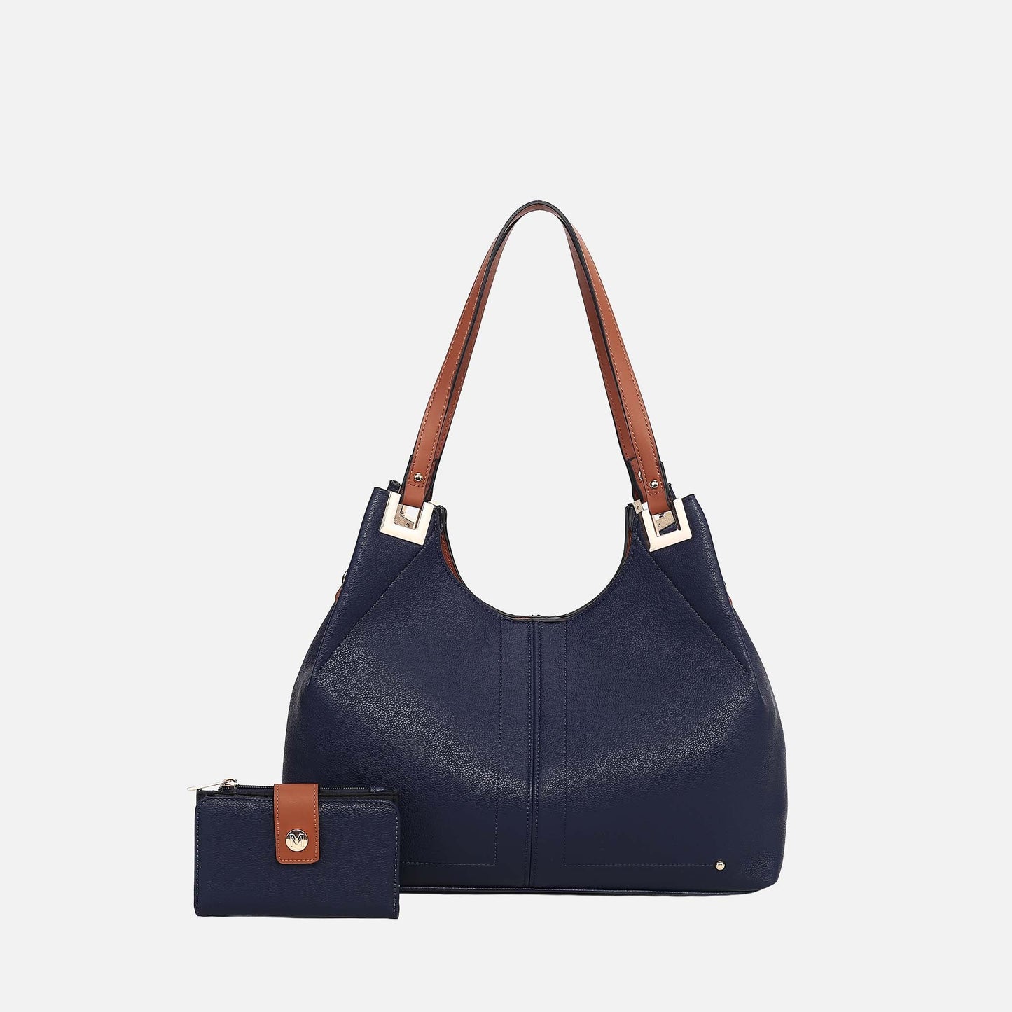 Mkf Collection by Mia K. - Estelle Shoulder Bag in Navy view 7 - Mkf Collection Bags