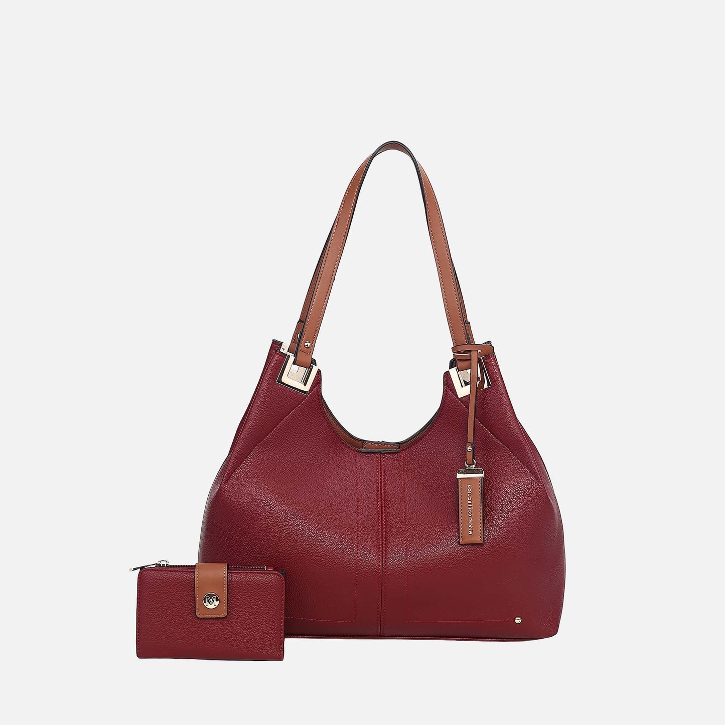 Mkf Collection by Mia K. - Estelle Shoulder Bag in Rose view 10 - Mkf Collection Bags