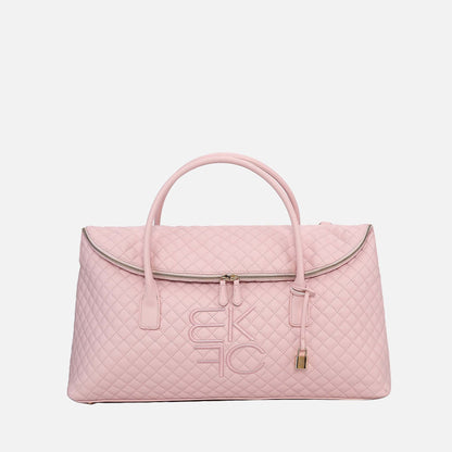 Mkf Collection by Mia K. - Eulalie Weekender Bag in Taupe view 7 - Mkf Collection Bags