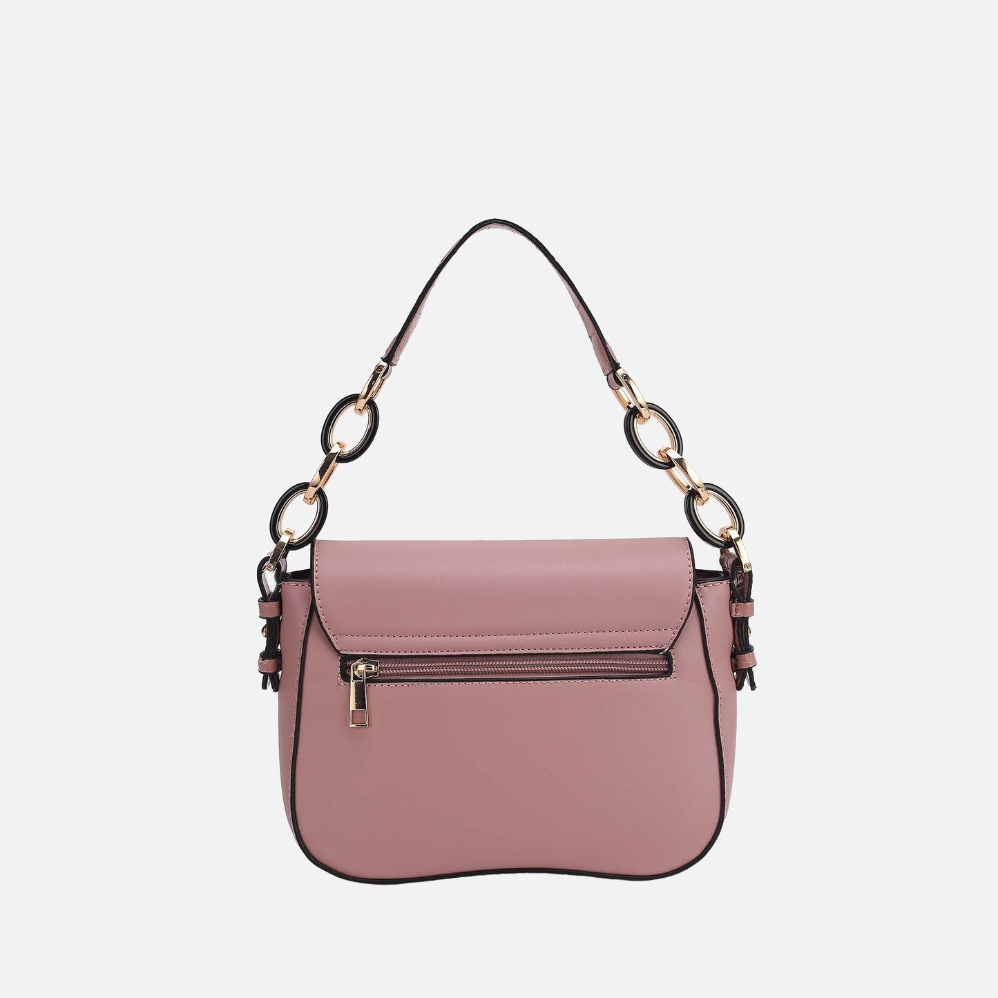 Mkf Collection by Mia K. - Fanta Croc Shoulder Bag in Navy view 3 - Mkf Collection Bags
