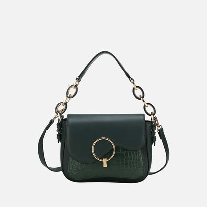 Mkf Collection by Mia K. - Fanta Croc Shoulder Bag in Yellow view 5 - Mkf Collection Bags
