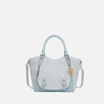 Mkf Collection by Mia K. - Fula Signature Shoulder Bag in Burgundy - Mkf Collection Bags