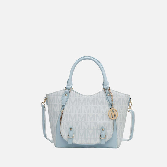 Mkf Collection by Mia K. - Fula Signature Shoulder Bag in Burgundy - Mkf Collection Bags