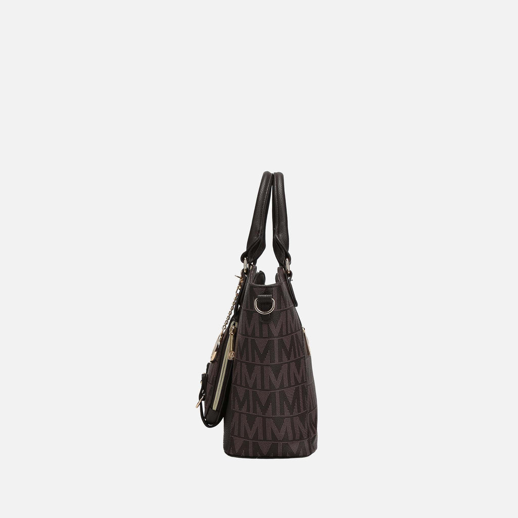 Mkf Collection by Mia K. - Fula Signature Shoulder Bag Denim Blue view 4 (bag) - mkf collection bags, m - shop at us.meeeshop