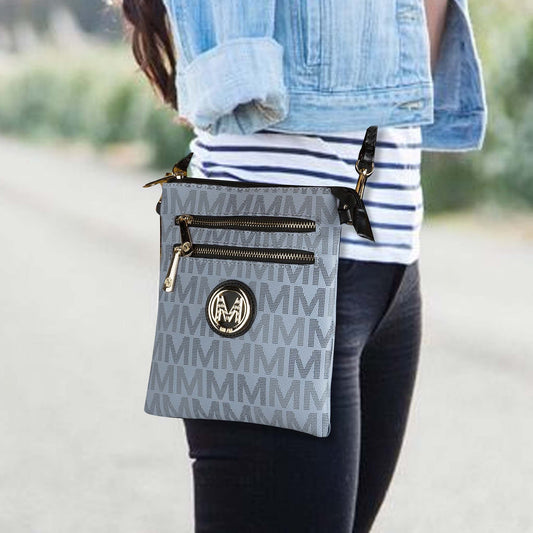Mkf Collection by Mia K. - Gaia Milan Signature Crossbody Bag in Black view 2 - Mkf Collection Crossbody Bags