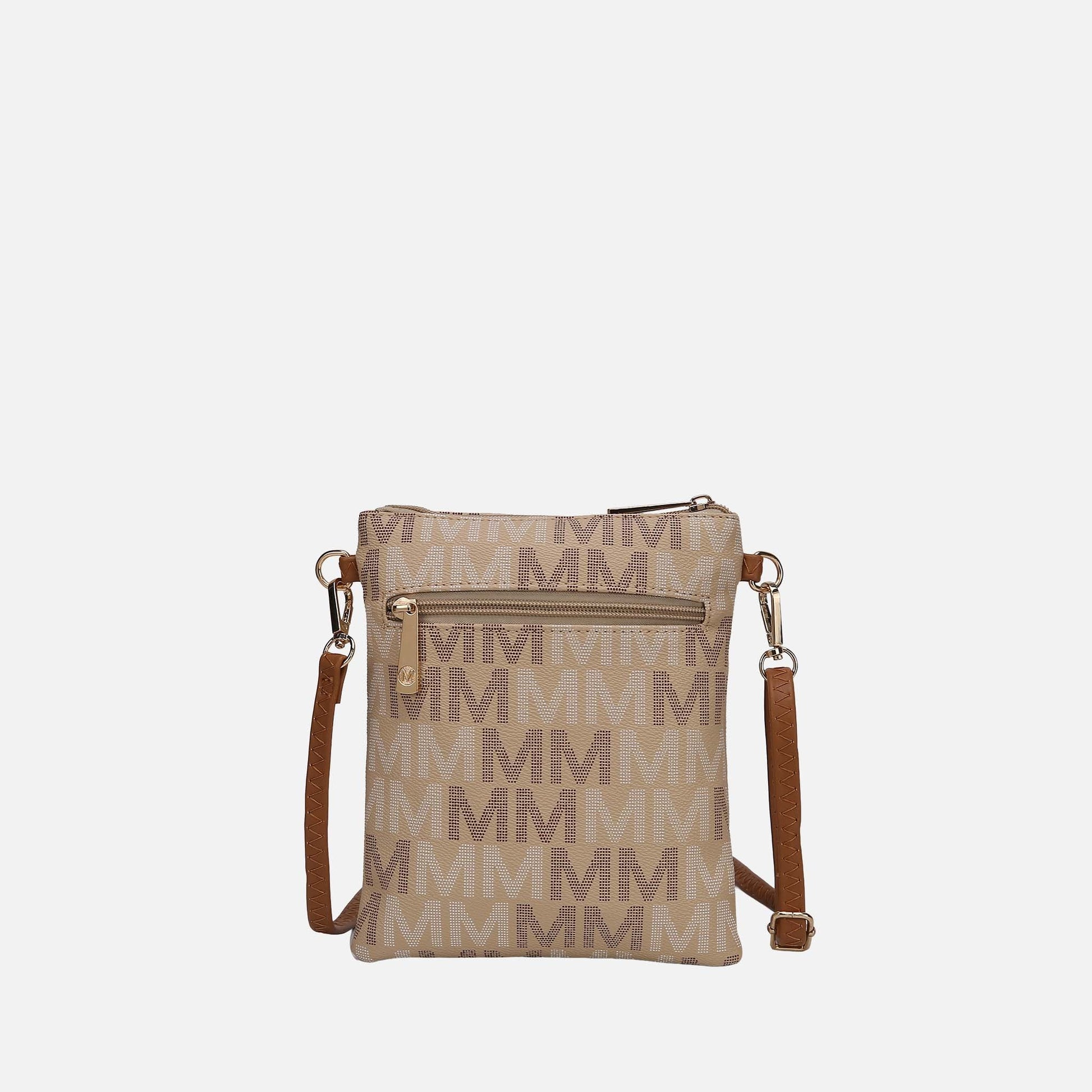 Mkf Collection by Mia K. - Gaia Milan Signature Crossbody Bag in White view 3 - Mkf Collection Crossbody Bags