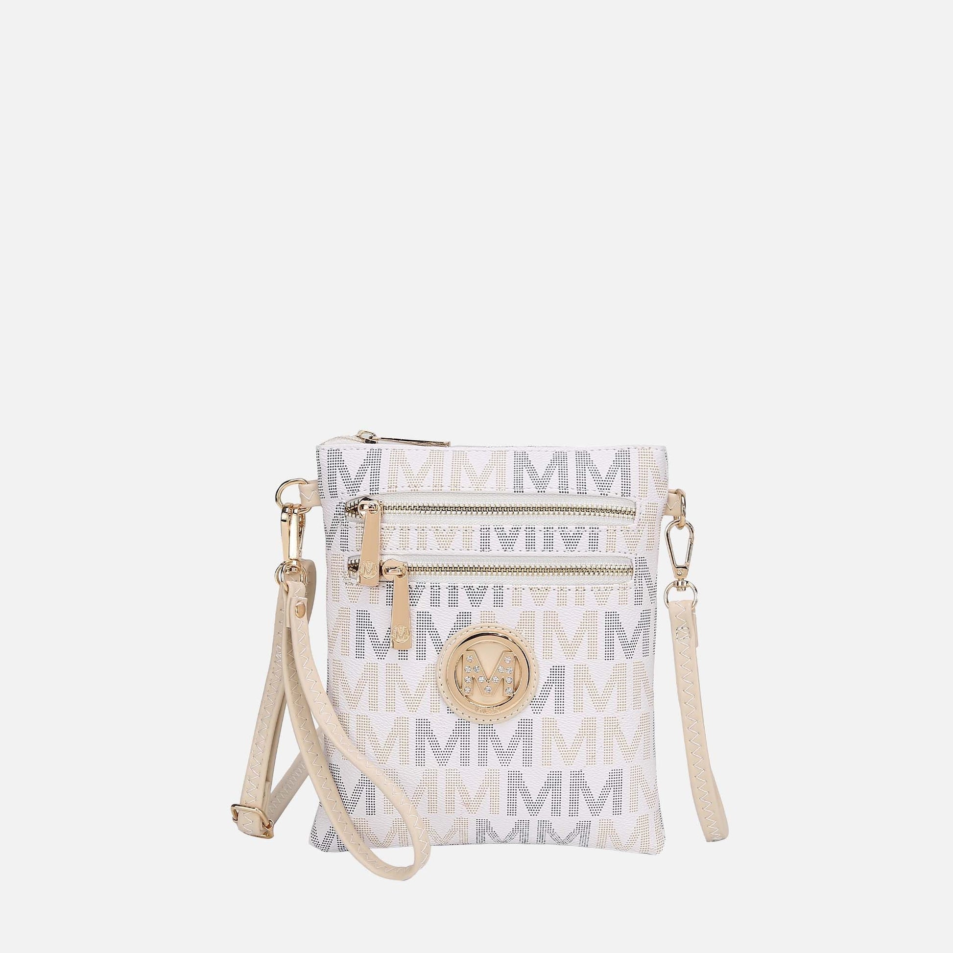 Mkf Collection by Mia K. - Gaia Milan Signature Crossbody Bag in Brown view 4 - Mkf Collection Crossbody Bags