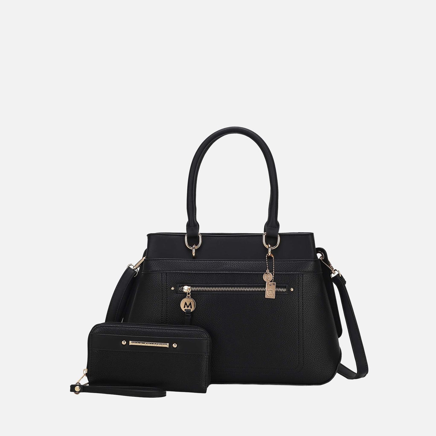 Mkf Collection by Mia K. - Gardenia Tote Bag and Wallet Set in Golden Poppy view 11 - Mkf Collection Bags (one-piece)