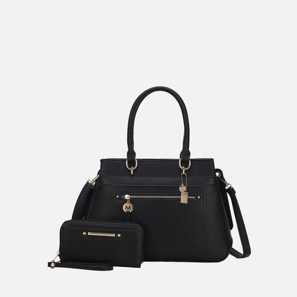 Mkf Collection by Mia K. - Gardenia Tote Bag and Wallet Set in Golden Poppy view 11 - Mkf Collection Bags (one-piece)