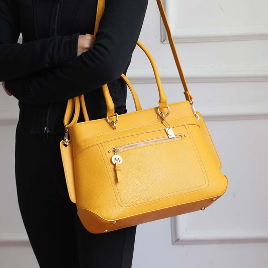 Mkf Collection by Mia K. - Gardenia Tote Bag and Wallet Set in Tawny view 2 - Mkf Collection Bags (one-piece)