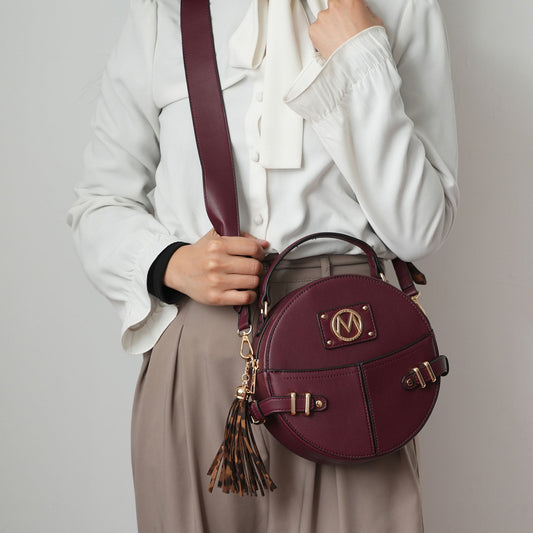 Mkf Collection by Mia K. - Gayle Crossbody Bag in Blush view 2 - Mkf Collection Crossbody Bags