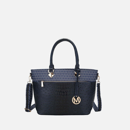 Mkf Collection by Mia K. - Grace Signature Tote Bag in Purple view 11 - Mkf Collection Bags
