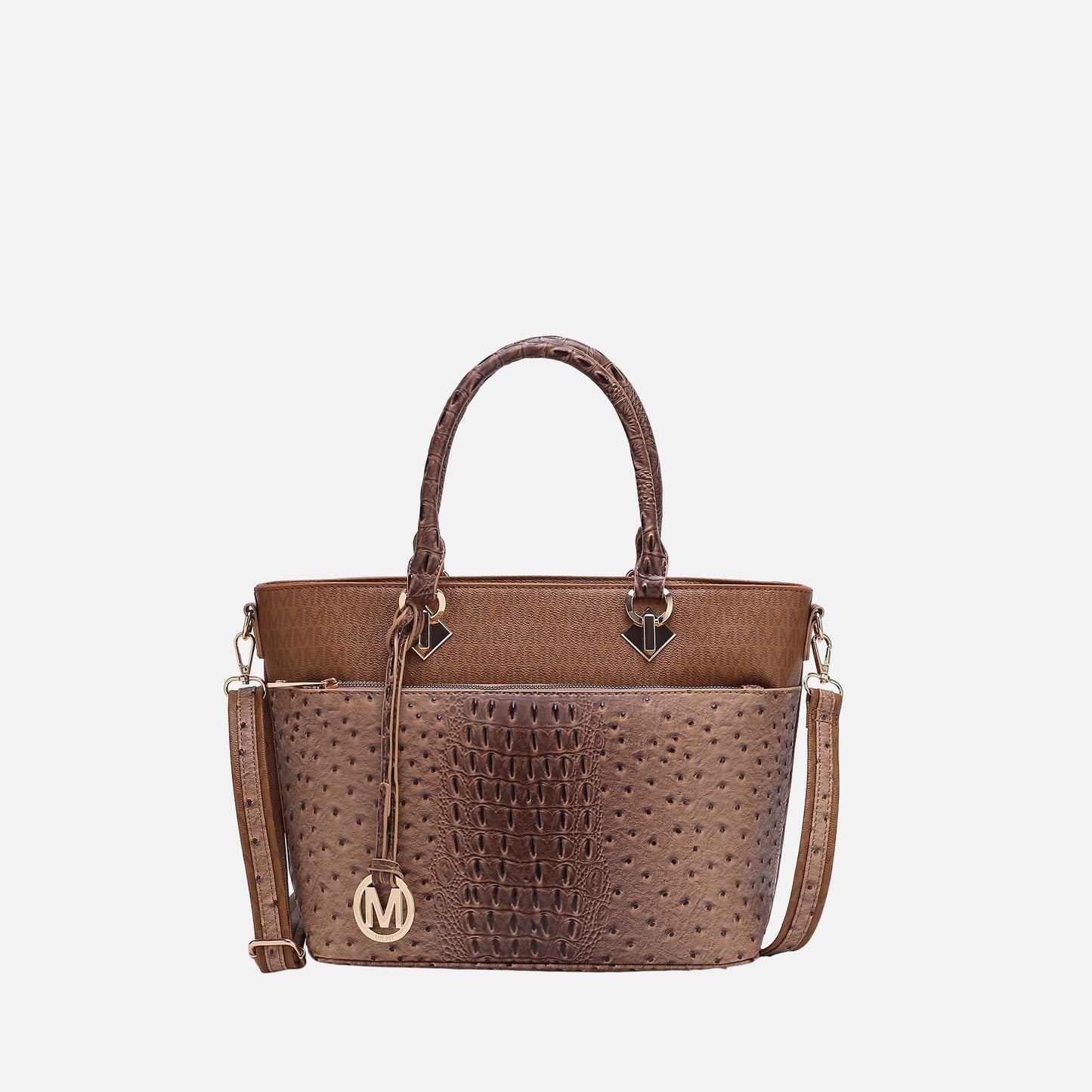 Mkf Collection by Mia K. - Grace Signature Tote Bag in Red view 12 - Mkf Collection Bags