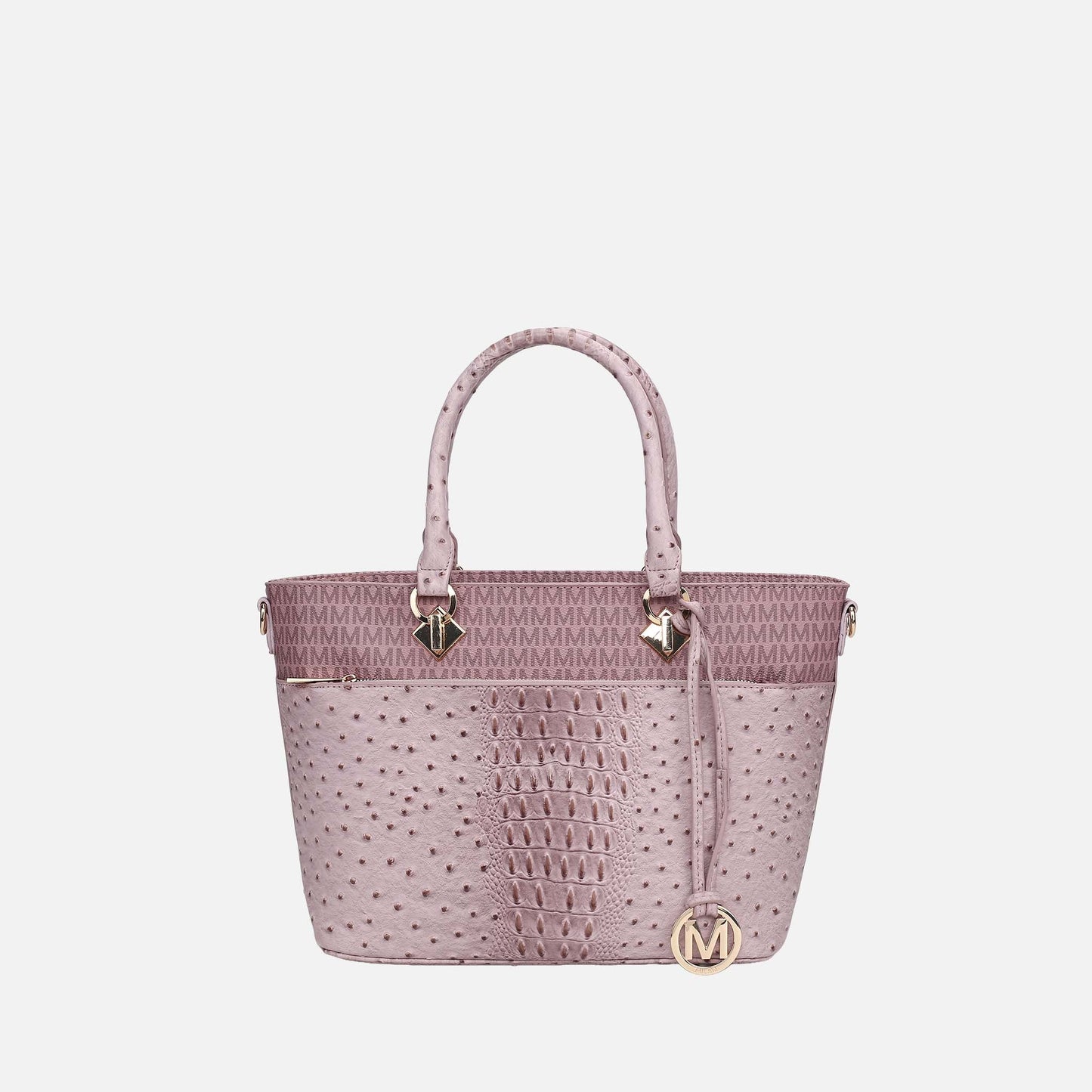 Mkf Collection by Mia K. - Grace Signature Tote Bag in Fuchsia view 9 - Mkf Collection Bags