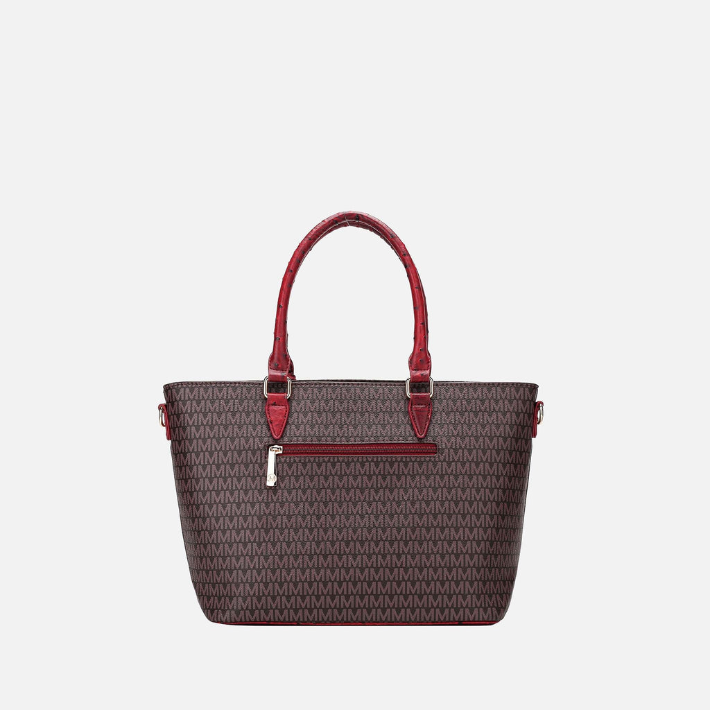 Mkf Collection by Mia K. - Grace Signature Tote Bag Midnight Blue view 3 (bag) - mkf collection tote ba - shop at us.meeeshop