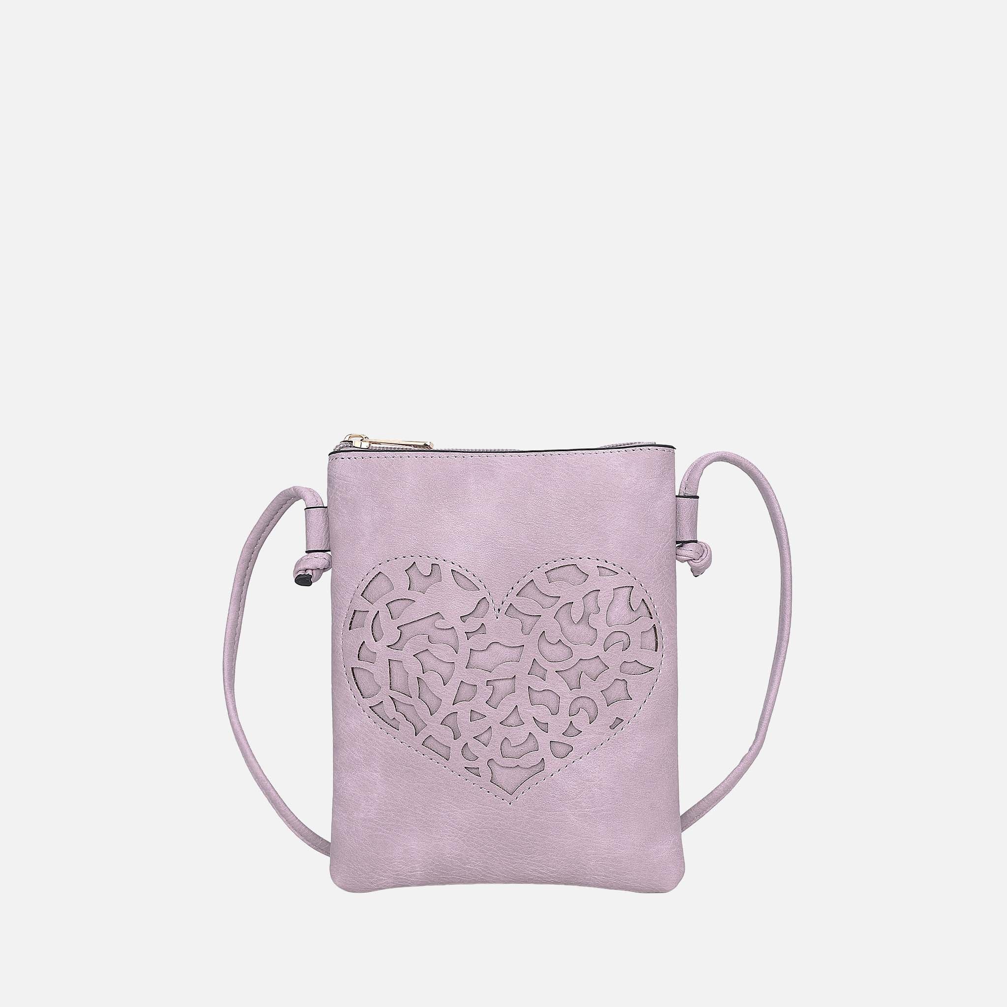 Mkf Collection by Mia K. - Heartly Crossbody Bag Stone view 18 (bag) - mkf collection crossbody bags, m - shop at us.meeeshop