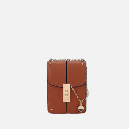 Mkf Collection by Mia K. - Iona Crossbody Bag in Champagne view 10 - Mkf Collection Crossbody Bags