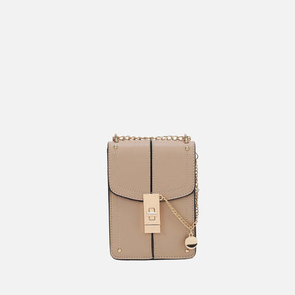 Mkf Collection by Mia K. - Iona Crossbody Bag in Fuschia Rose view 5 - Mkf Collection Crossbody Bags