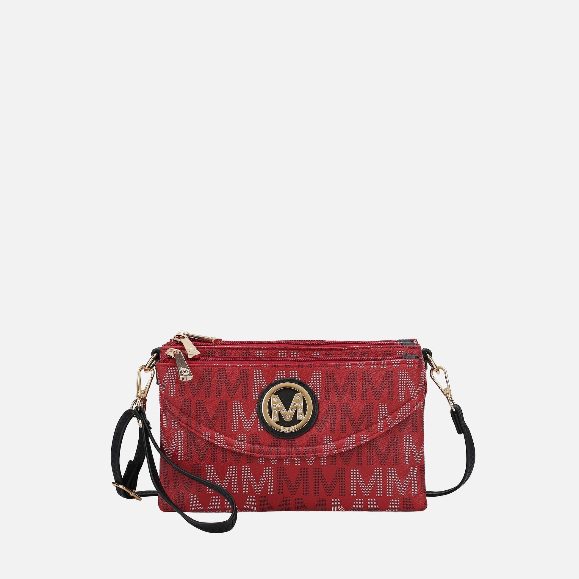 Mkf Collection by Mia K. - Ishani Signature Crossbody Bag in Black - Mkf Collection Crossbody Bags