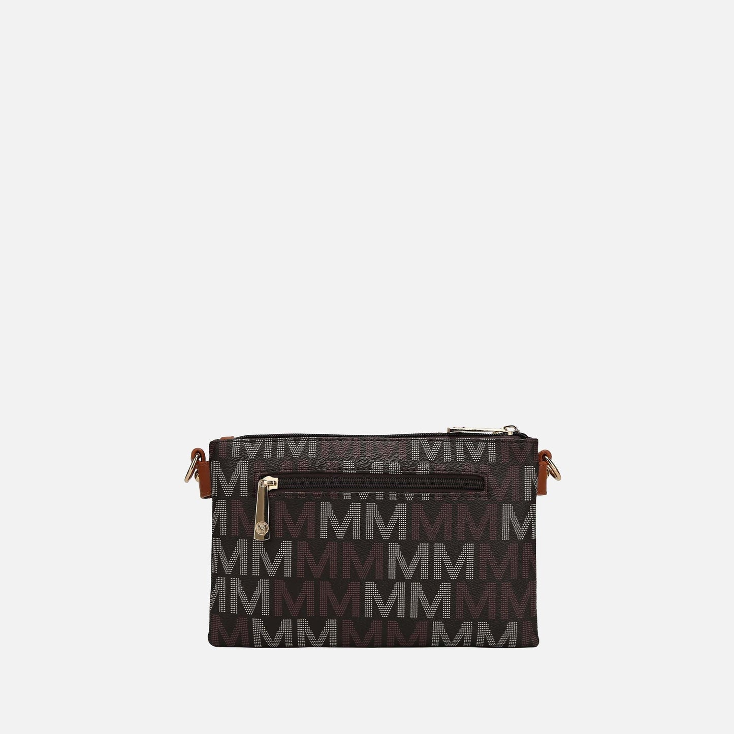 Mkf Collection by Mia K. - Ishani Signature Crossbody Bag in Taupe view 3 - Mkf Collection Crossbody Bags