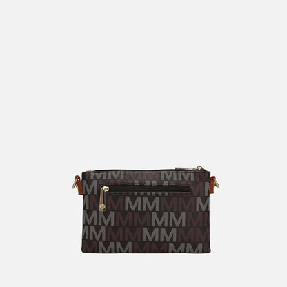 Mkf Collection by Mia K. - Ishani Signature Crossbody Bag in Taupe view 3 - Mkf Collection Crossbody Bags