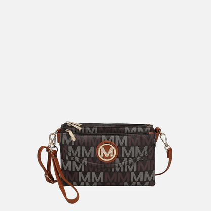 Mkf Collection by Mia K. - Ishani Signature Crossbody Bag in Wine view 5 - Mkf Collection Crossbody Bags