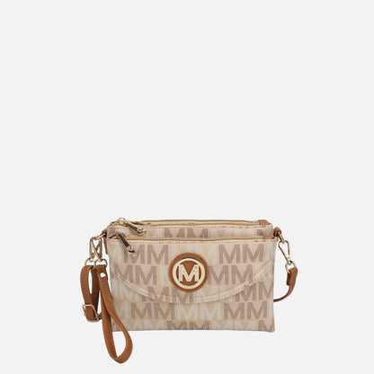Mkf Collection by Mia K. - Ishani Signature Crossbody Bag in White view 7 - Mkf Collection Crossbody Bags