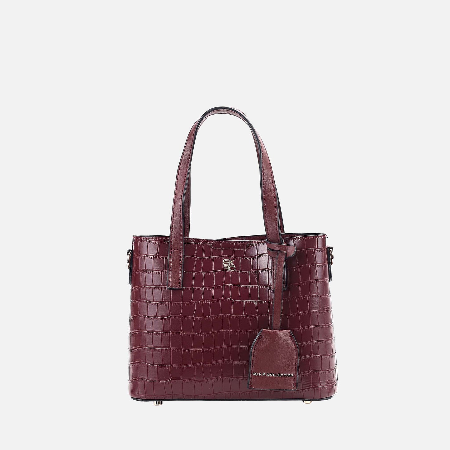Mkf Collection by Mia K. - Isolde Tote Bag in Fuchsia view 8 - Mkf Collection Bags