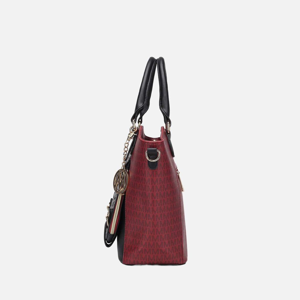 Mkf Collection by Mia K. - Jacqueline Signature Shoulder Bag Midnight Blue view 5 (bag) - mkf collectio - shop at us.meeeshop