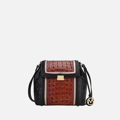 Mkf Collection by Mia K. - Jamilah Shoulder Bag in Midnight Blue view 6 - Mkf Collection Bags