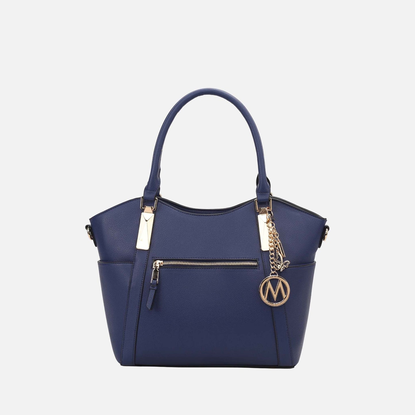 Mkf Collection by Mia K. - Janise Tote Bag in Denim view 13 - Mkf Collection Bags
