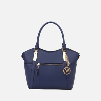 Mkf Collection by Mia K. - Janise Tote Bag in Denim view 13 - Mkf Collection Bags