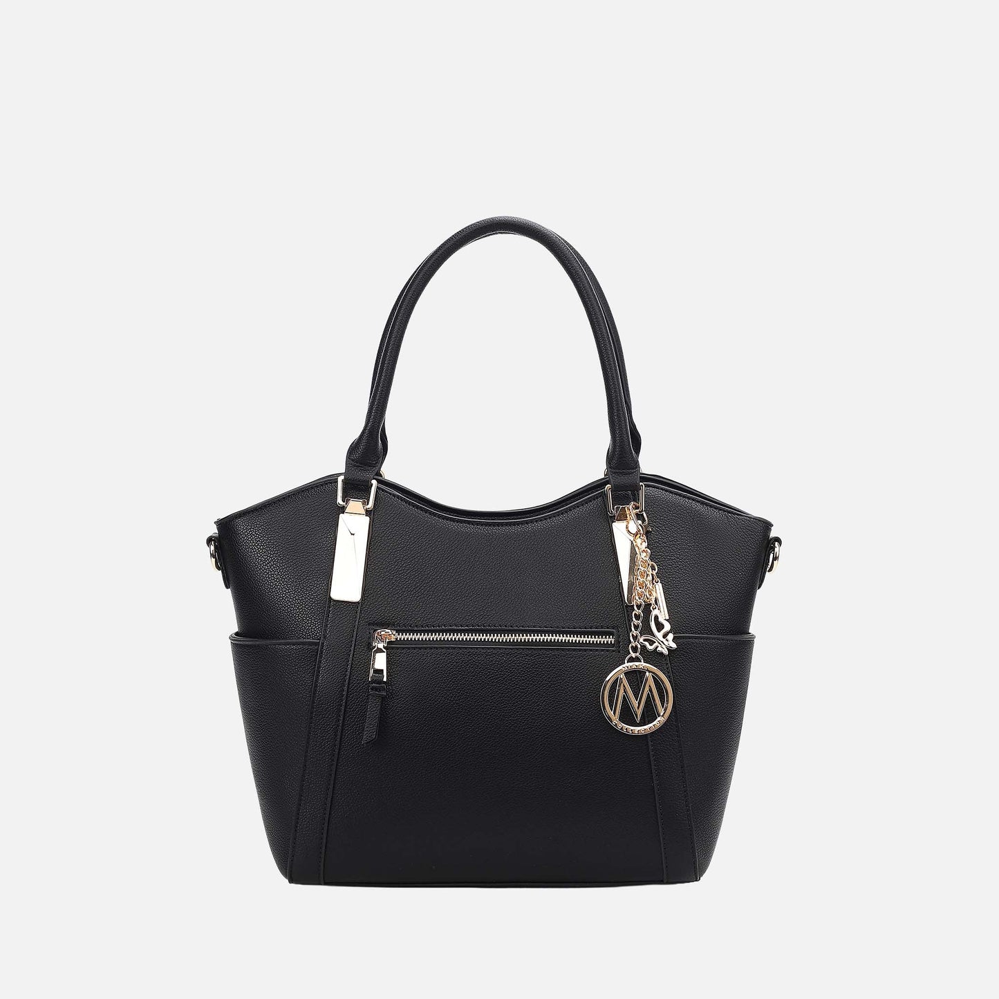 Mkf Collection by Mia K. - Janise Tote Bag in Gray view 9 - Mkf Collection Bags
