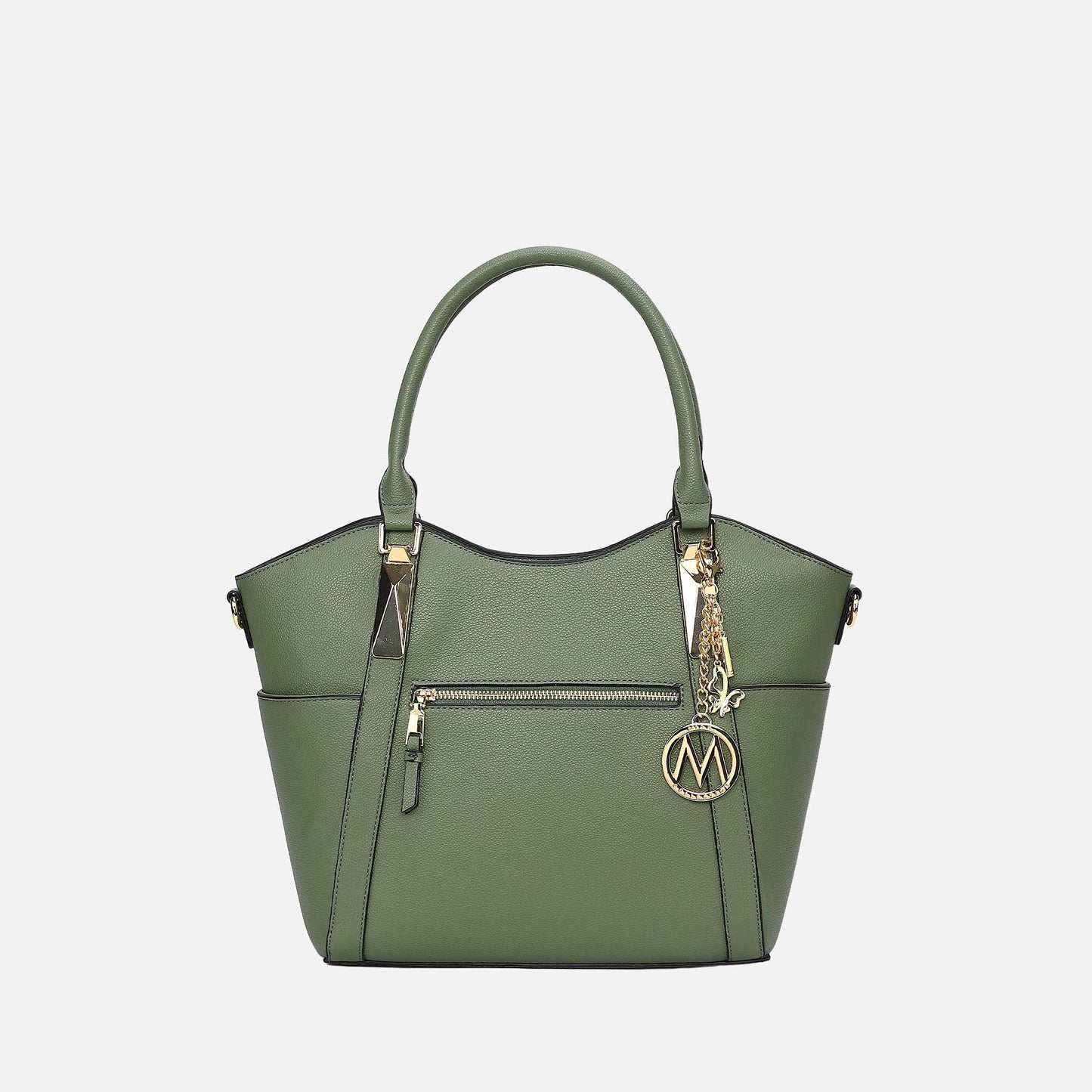 Mkf Collection by Mia K. - Janise Tote Bag in Khaki view 12 - Mkf Collection Bags