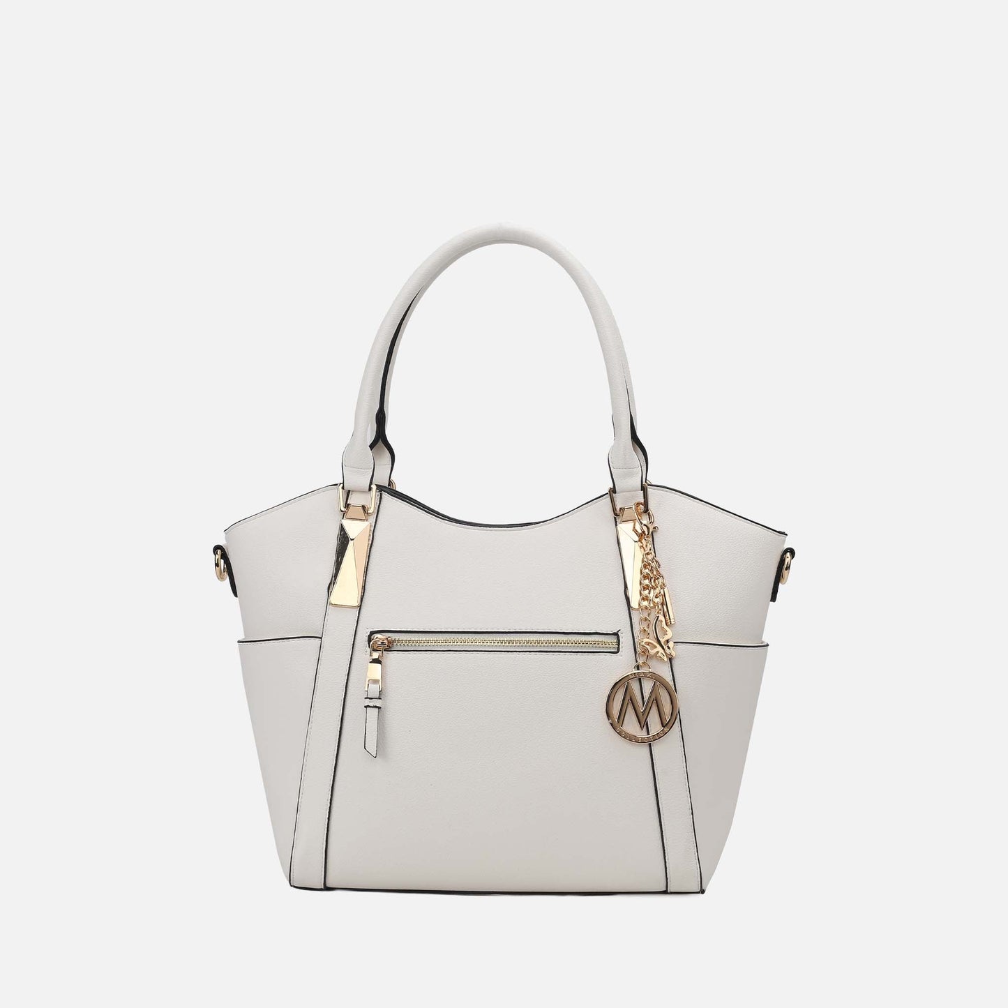 Mkf Collection by Mia K. - Janise Tote Bag in Taupe view 8 - Mkf Collection Bags