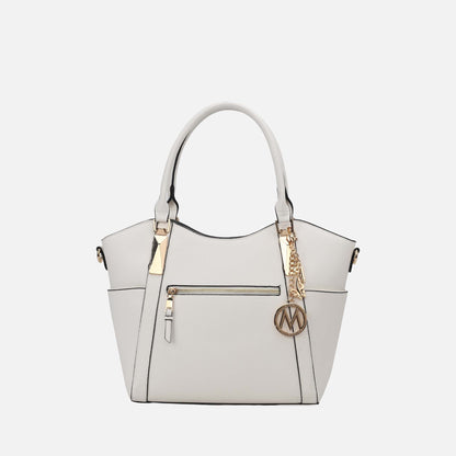 Mkf Collection by Mia K. - Janise Tote Bag in Taupe view 8 - Mkf Collection Bags