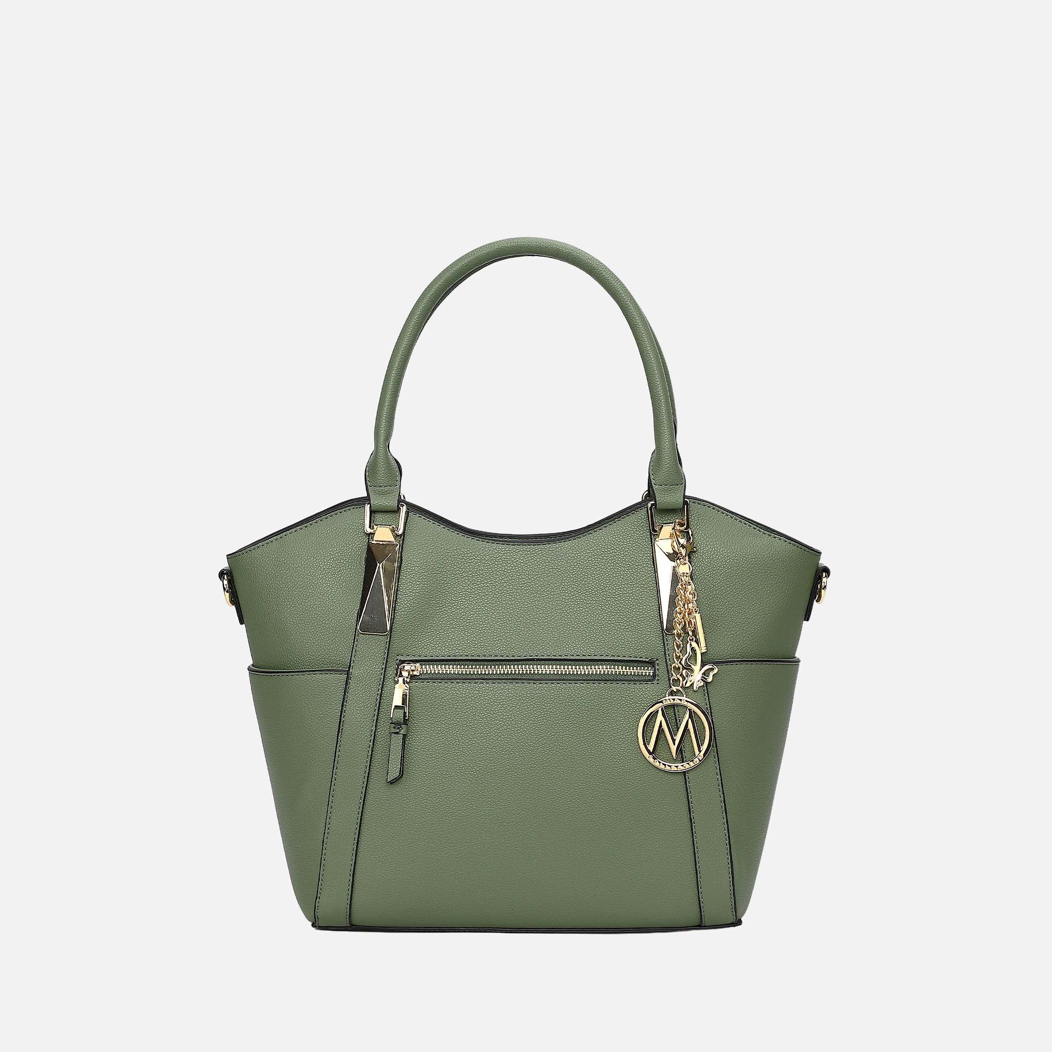 Mkf Collection by Mia K. - Janise Tote Bag Khaki view 12 (bag) - mkf collection tote bag, mkf collectio - shop at us.meeeshop