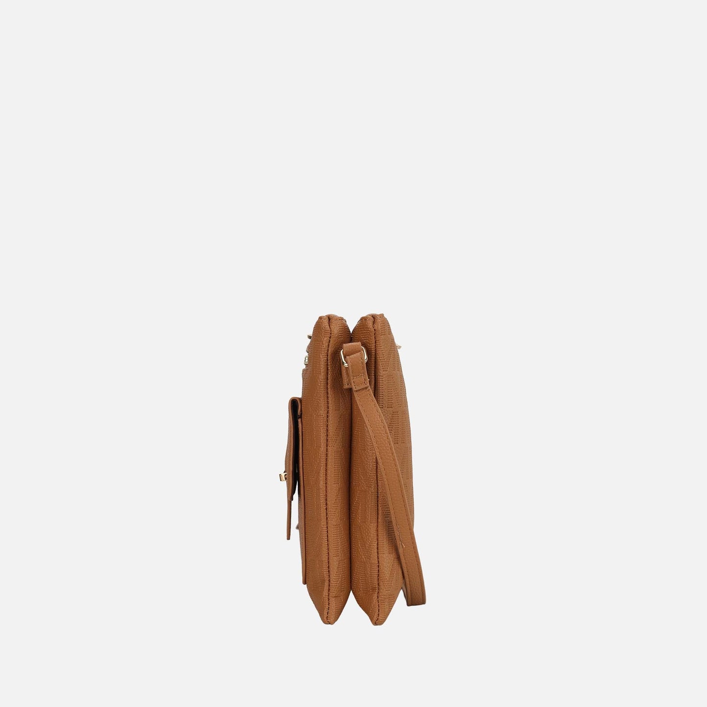 Mkf Collection by Mia K. - Janni Signature Crossbody Bag in Chocolate view 4 - Mkf Collection Crossbody Bags
