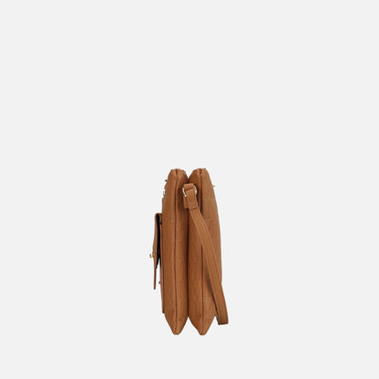 Mkf Collection by Mia K. - Janni Signature Crossbody Bag in Chocolate view 4 - Mkf Collection Crossbody Bags