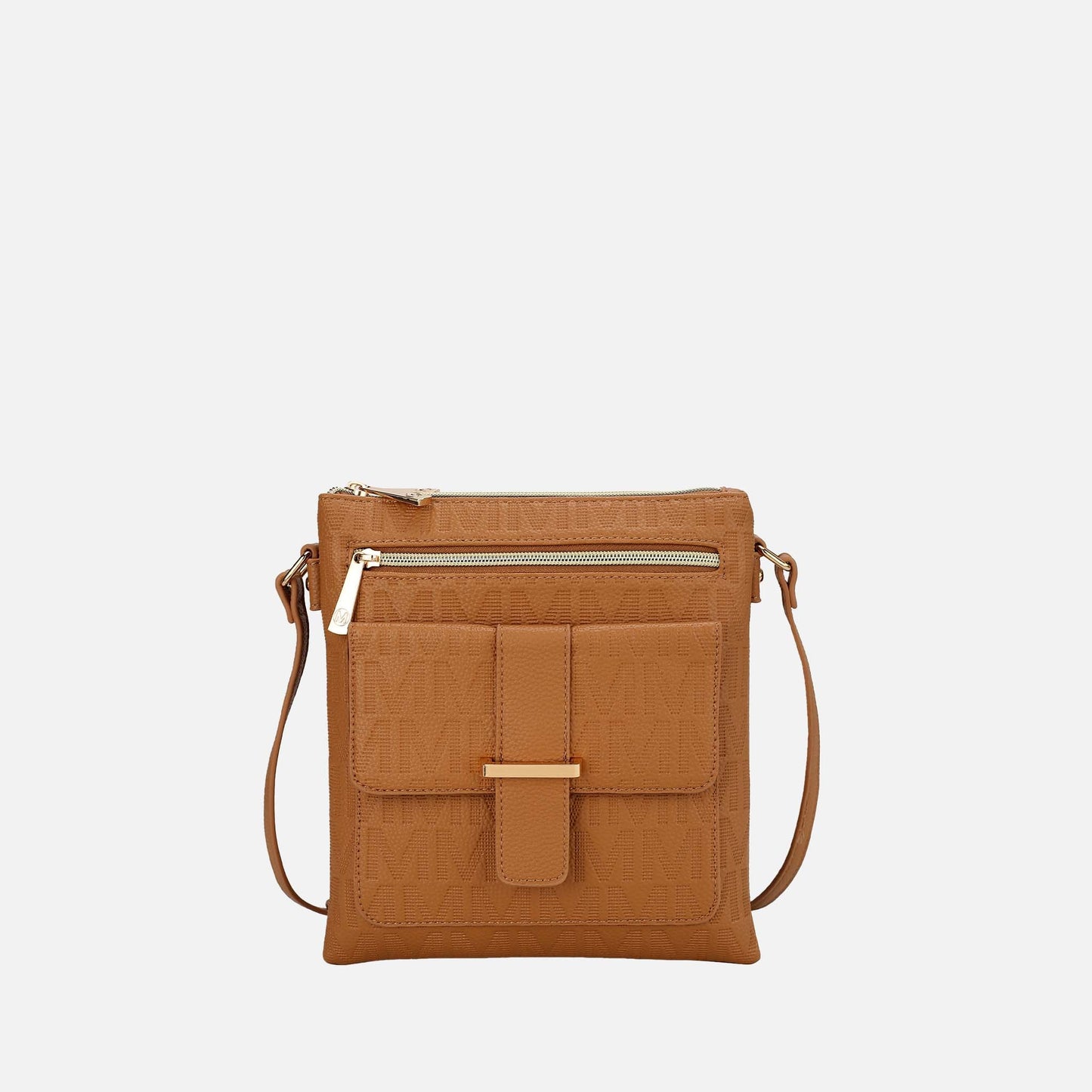 Mkf Collection by Mia K. - Janni Signature Crossbody Bag in Mustard view 6 - Mkf Collection Crossbody Bags