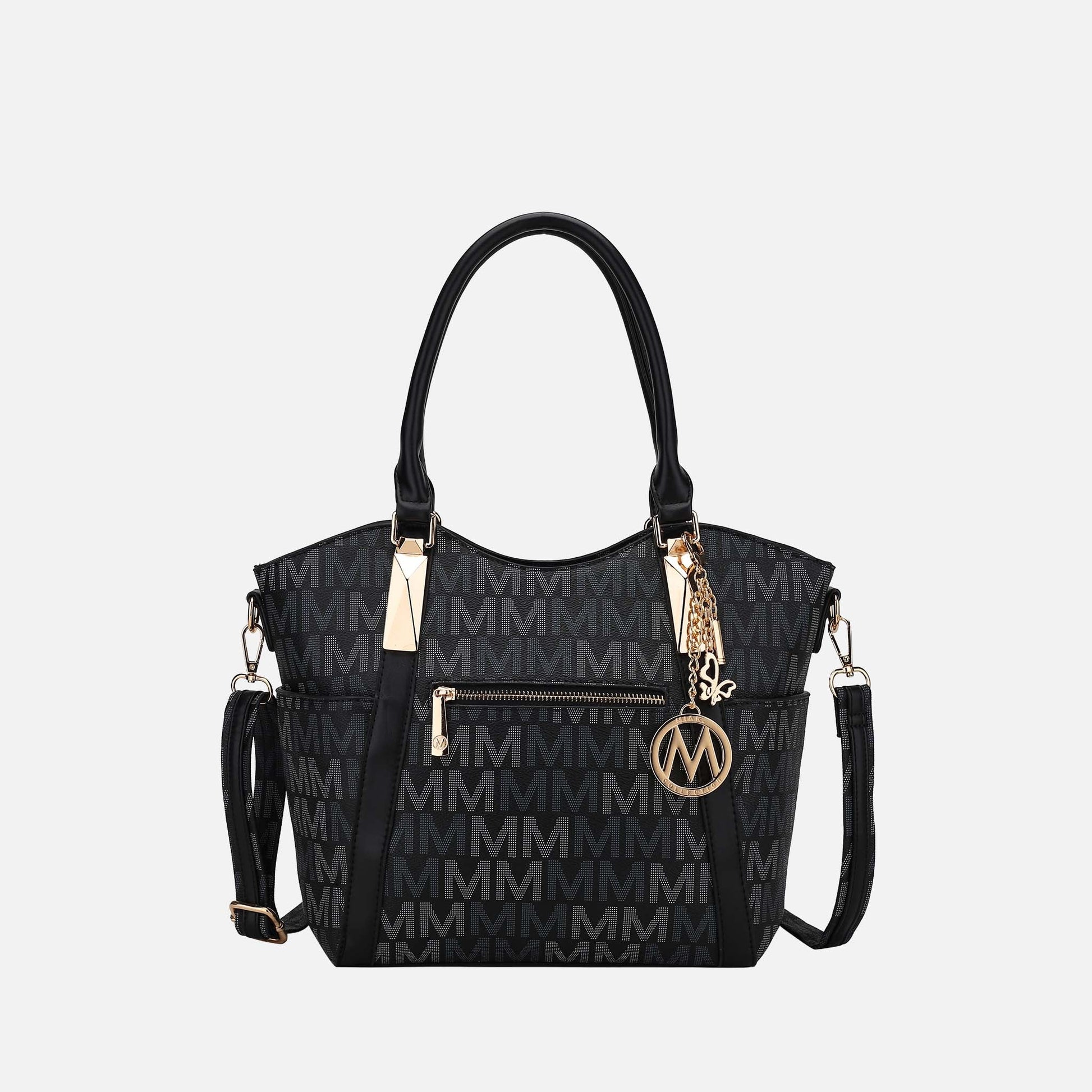 Mkf Collection by Mia K. - Jeneece Signature Tote Bag in Wine - Mkf Collection Bags