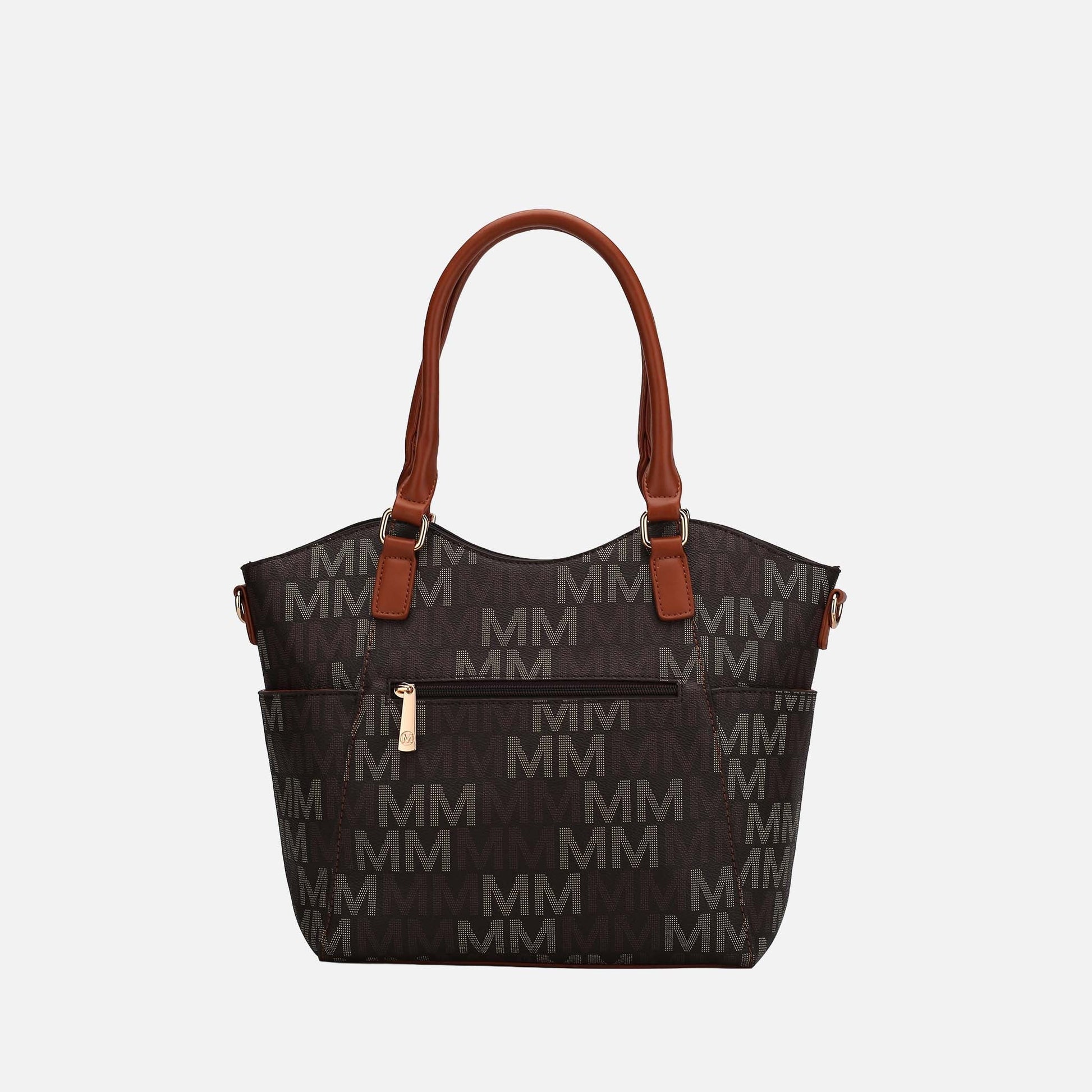 Mkf Collection by Mia K. - Jeneece Signature Tote Bag in White view 3 - Mkf Collection Bags