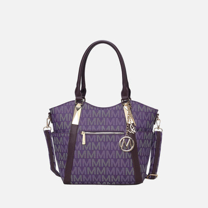 Mkf Collection by Mia K. - Jeneece Signature Tote Bag in Burgundy view 6 - Mkf Collection Bags
