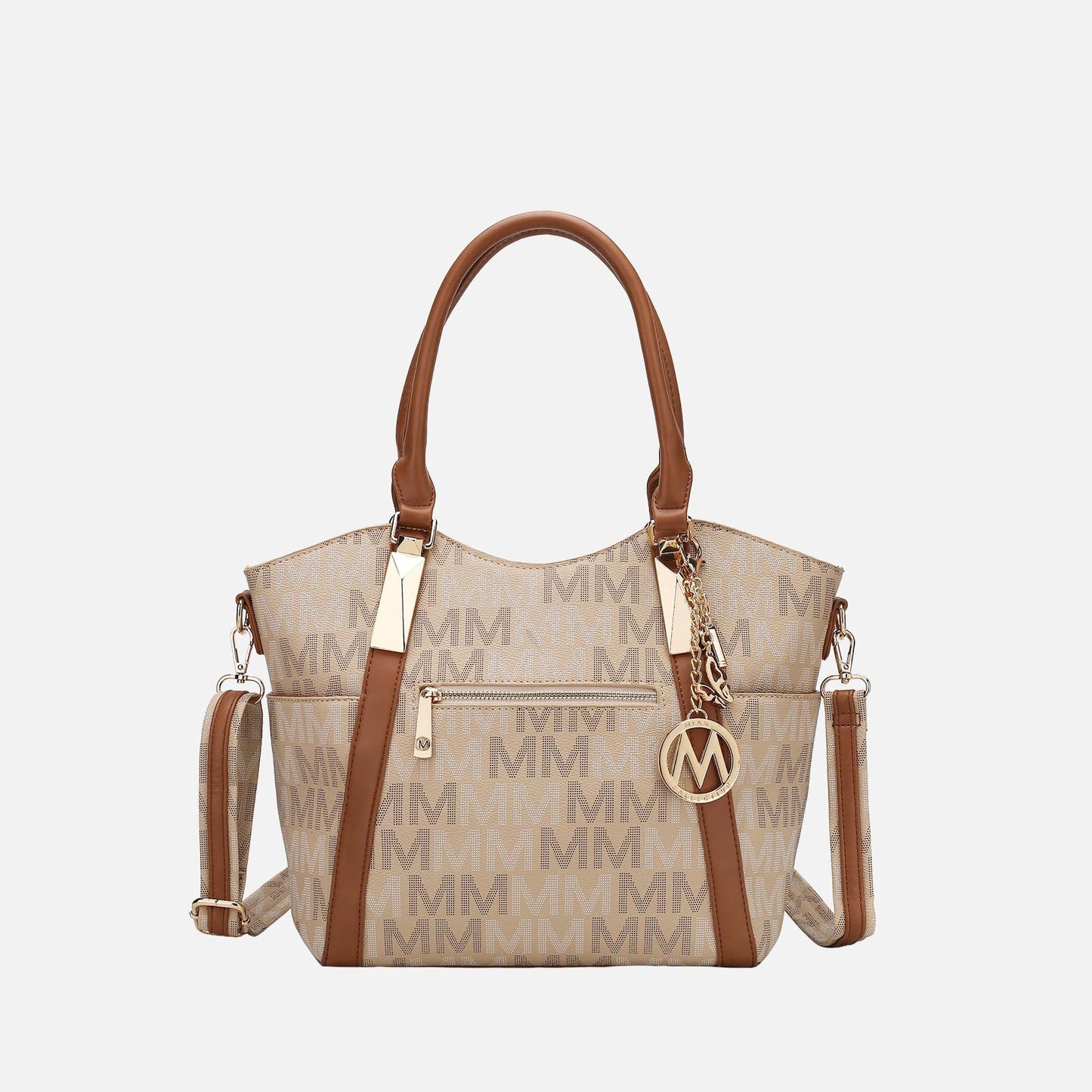 Mkf Collection by Mia K. - Jeneece Signature Tote Bag in Camel view 7 - Mkf Collection Bags