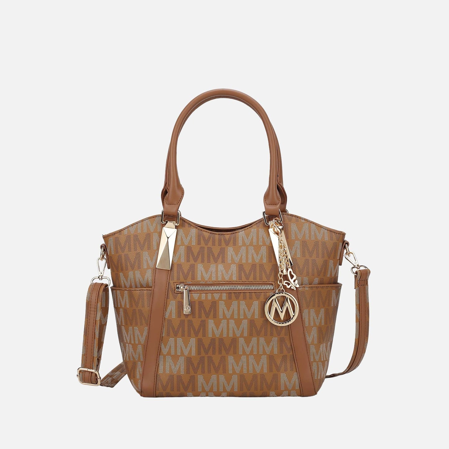 Mkf Collection by Mia K. - Jeneece Signature Tote Bag in Fuchsia view 8 - Mkf Collection Bags