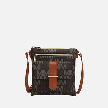 Mkf Collection by Mia K. - Jeni Signature Crossbody Bag in Taupe - Mkf Collection Crossbody Bags