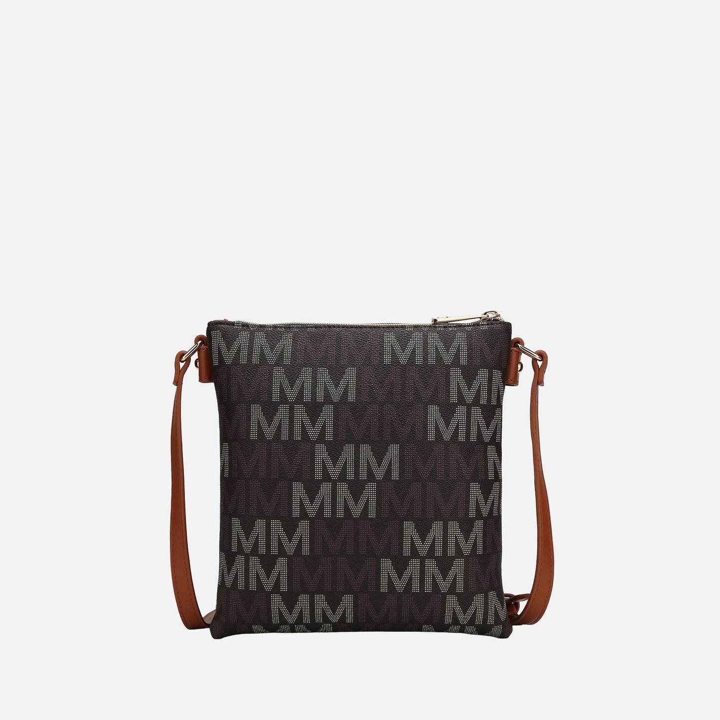 Mkf Collection by Mia K. - Jeni Signature Crossbody Bag in Tawny view 3 - Mkf Collection Crossbody Bags